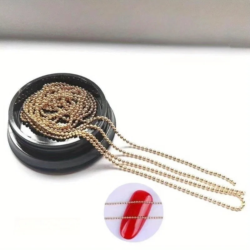 Alloy O-Shape Chain Ball Nail Art DIY Charm Accessories Nail Art Charm Qme
