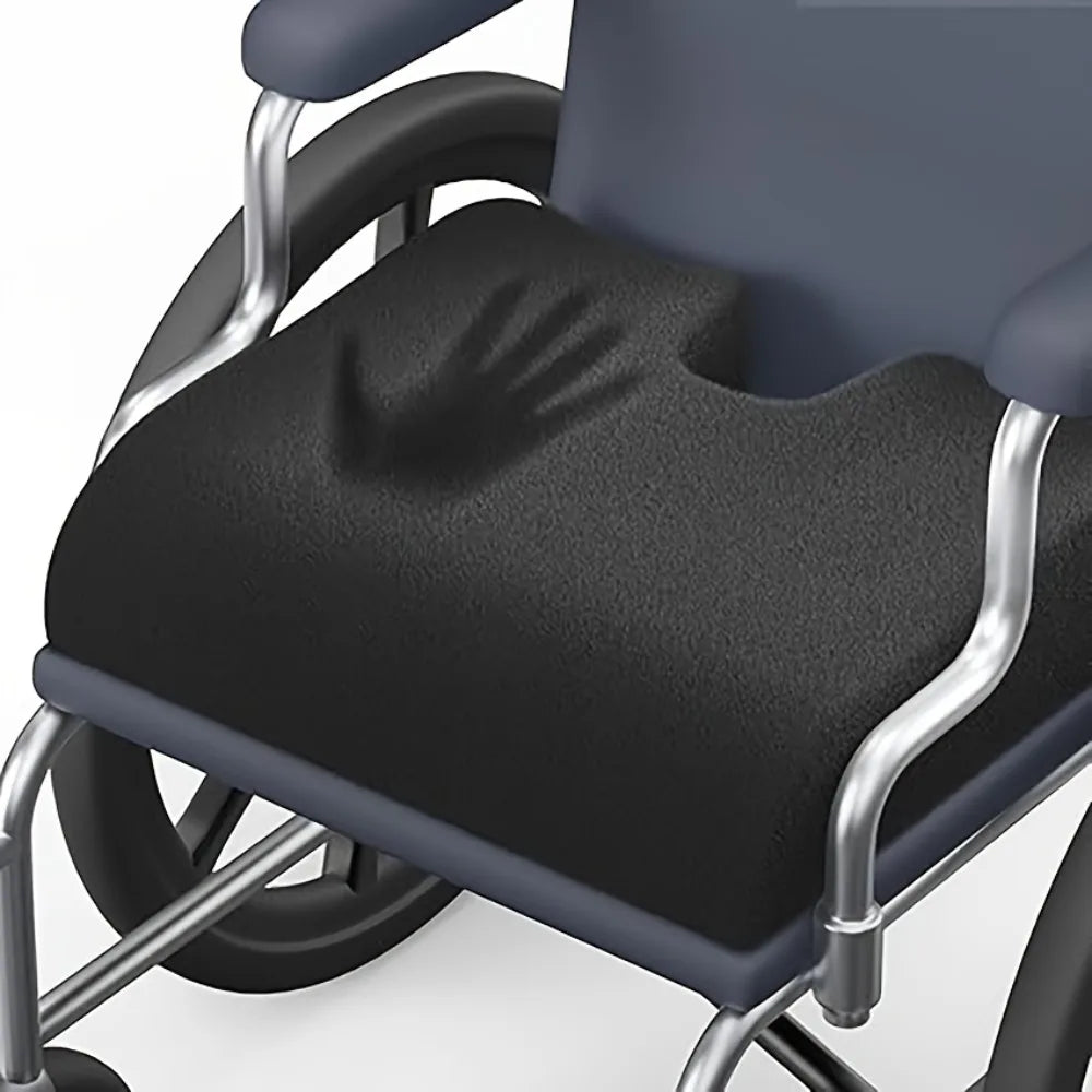 Wheelchair Seat Cushion | Coccyx & Back Support | Qme Ergonomic Seat Cushion Qme Black