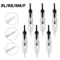 10-Pack PMU Permanent Makeup Cartridge Needles 600D-G Disposable PMU Cartridge Needles Qme 7F (0.30MM) 5pcs one bag
