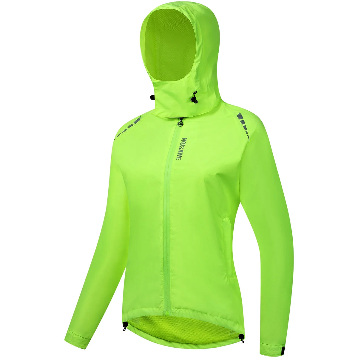 Women's Lightweight Waterproof Cycling & Hiking Jacket Waterproof Jacket Qme green M