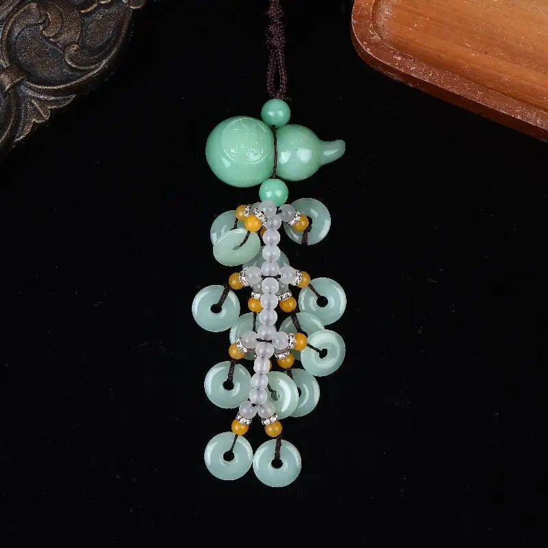 Lucky Rearview Mirror Pendant – Asian Culture Car Charm Car Mirror Pendant Qme