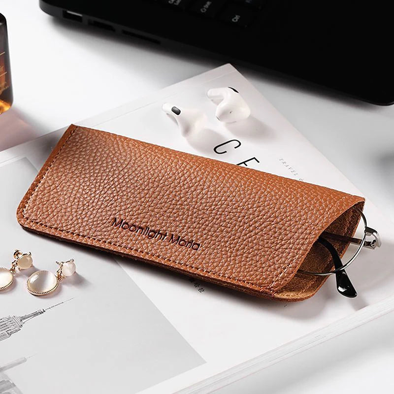 Portable PU Leather Glasses Case – Unisex Eyewear Protector Eyeglasses Case Qst A7