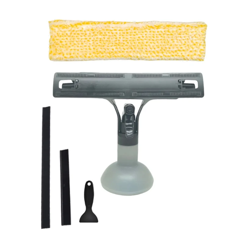 Window Cleaner Spray Bottle, Microfibre Mop & Scraper Set Window Cleaning Kit Qst