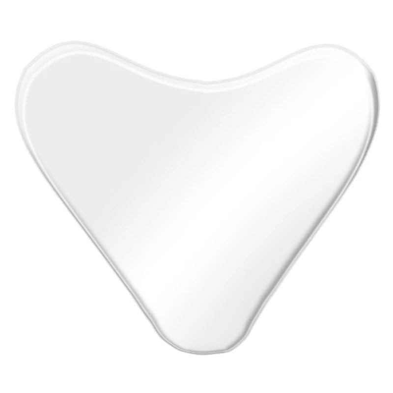 Raiuleko Silicone Chest Anti-Wrinkle Pad – Reusable Triangle Patch Silicone Skin Patch Qst