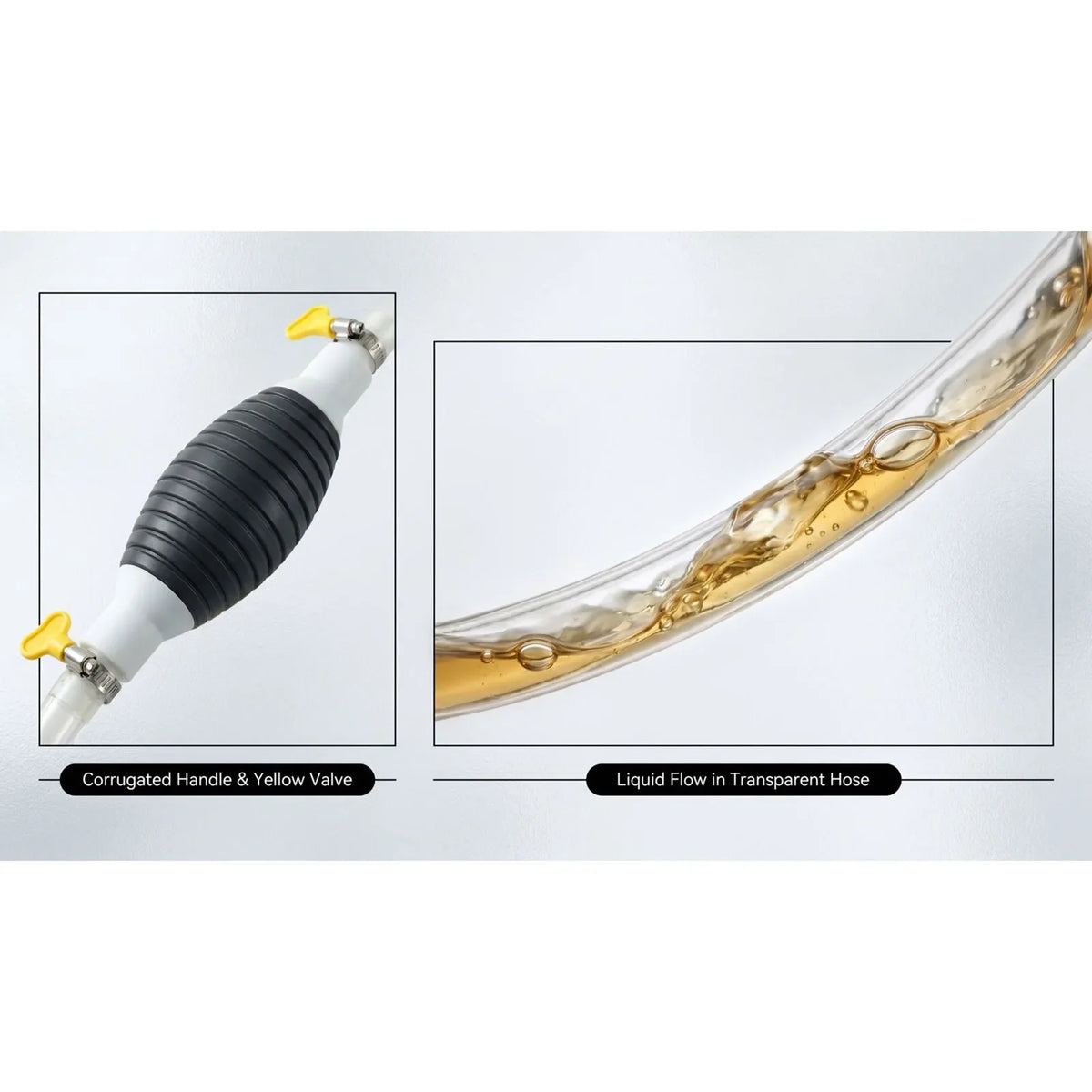 Manual Hand Fuel Siphon Pump – DIY Cut Pipe Universal Manual Siphon Pump Qme