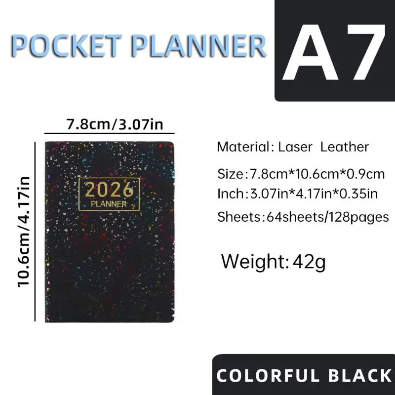 2026 Mini Pocket Planner – Daily To-Do List & Task Checklist Pocket Planner Qme A5