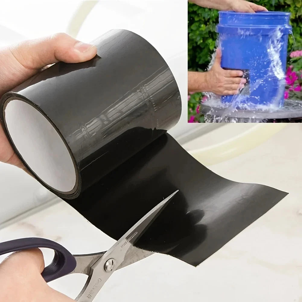 Strong Waterproof Tape – Seal & Repair PVC Pipes Instantly Waterproof Repair Tape Qme