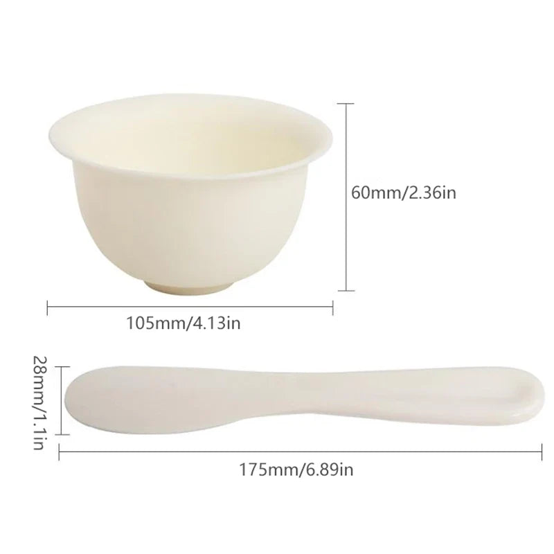 DIY Facial Mask Mixing Bowl & Applicator Kit | Spatula Set Mask Applicator Set Qme
