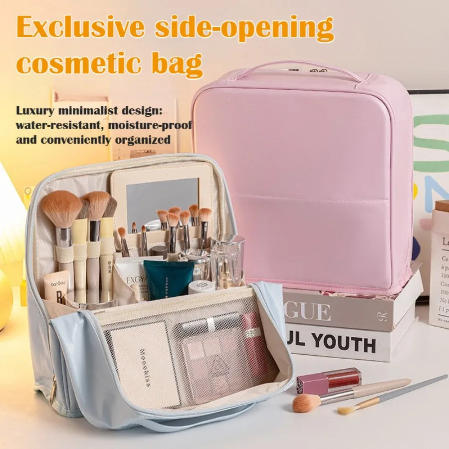 Women's Large Capacity Waterproof Travel Makeup Bag Cosmetic Travel Bag Qme