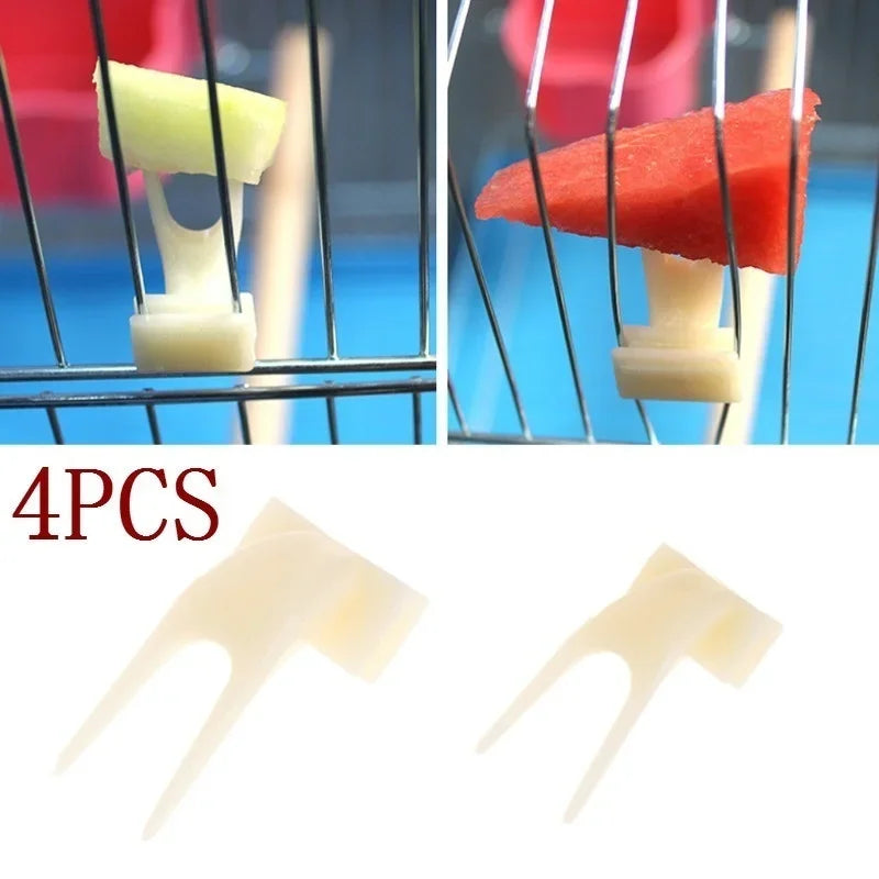 Bird Feeding Fruit Forks – Plastic Food Rack Feeder 4 Pack Bird Feeder Fork Qme