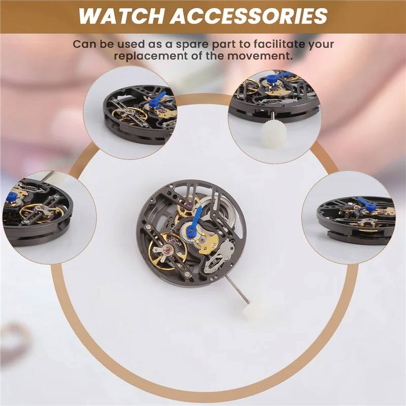 A02F-LB20 Hollow 3-Pin Automatic Mechanical Watch Movement Watch Movement Qme