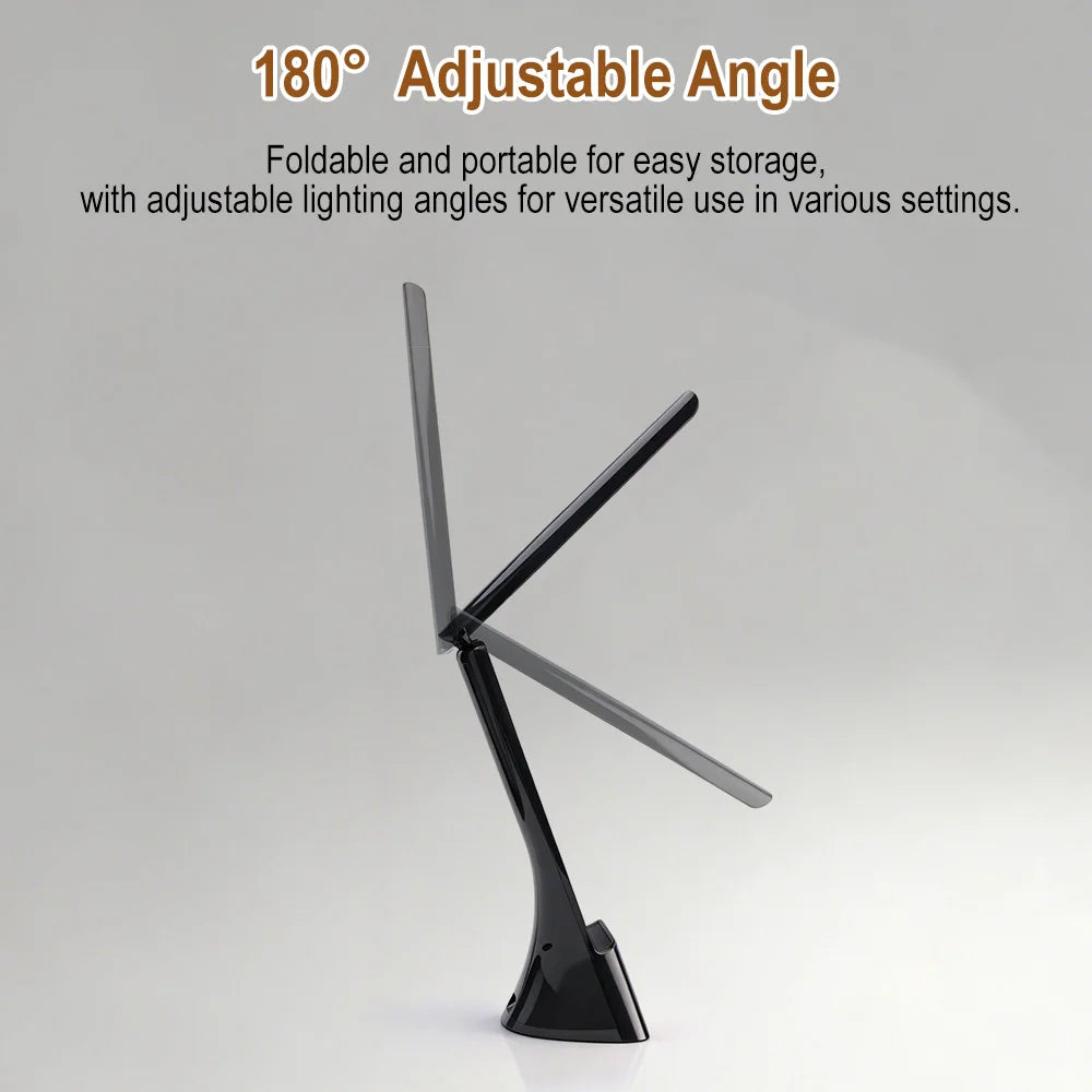 Wireless Charging LED Desk Lamp – Dimmable Clock & Alarm LED Desk Lamp Qst