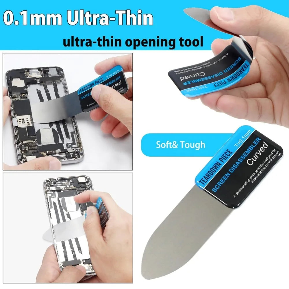 Mobile Phone LCD Screen Spudger Pry Card Tool Set – Steel Phone Repair Tool Qme