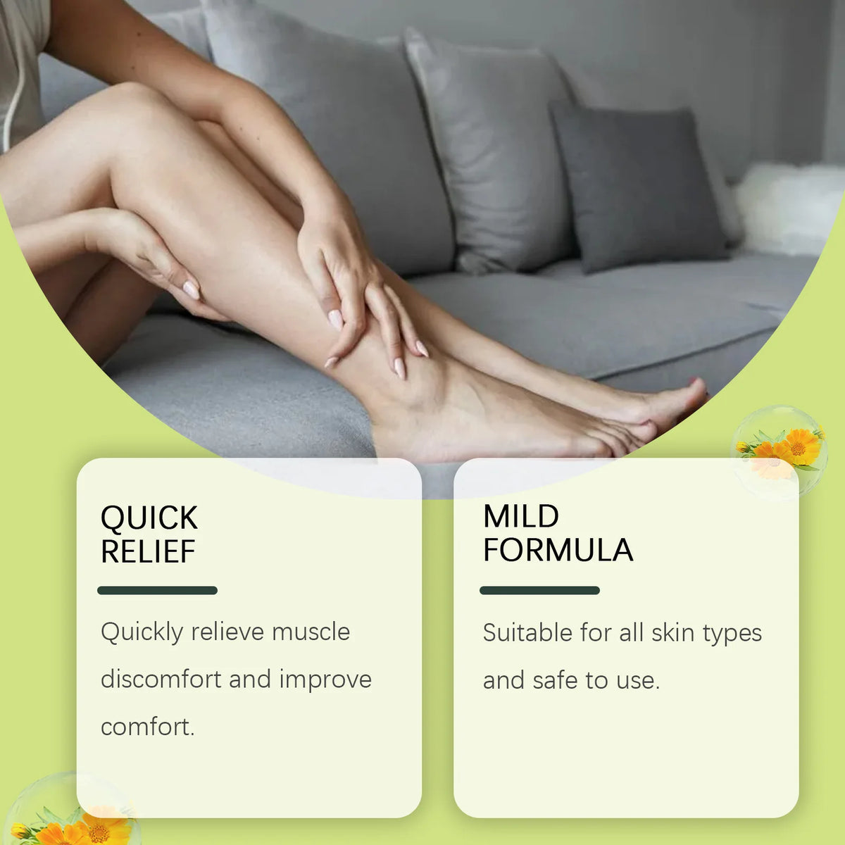 Ximonth Leg Care Cream – Soothing Massage Moisturizing Lotion Leg Care Cream Qst