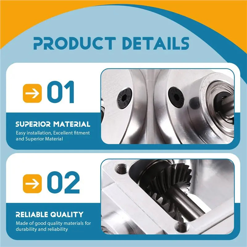 A02F-2X 90° Right Angle Bevel Gearbox | 20-Tooth Aluminum Right Angle Gearbox Qme