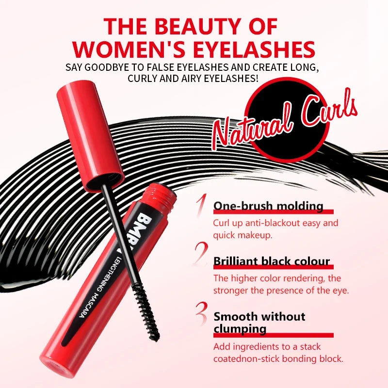 Qme Lengthening Waterproof Mascara – Long-Lasting Eye Makeup Lengthening Mascara Qme
