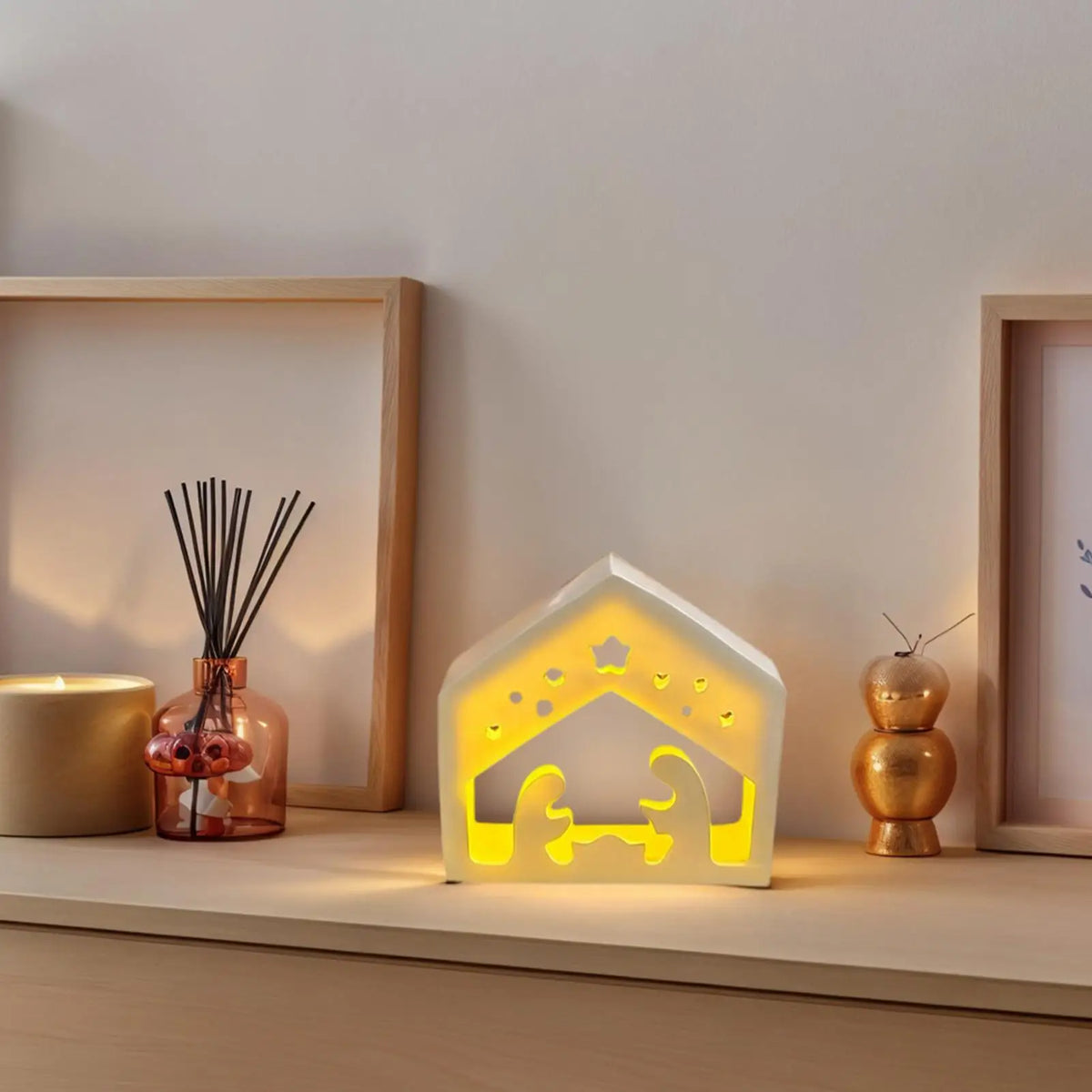 Nativity Scene Silicone Mold – Tealight, Resin & Candle Template Silicone Craft Mold Qme