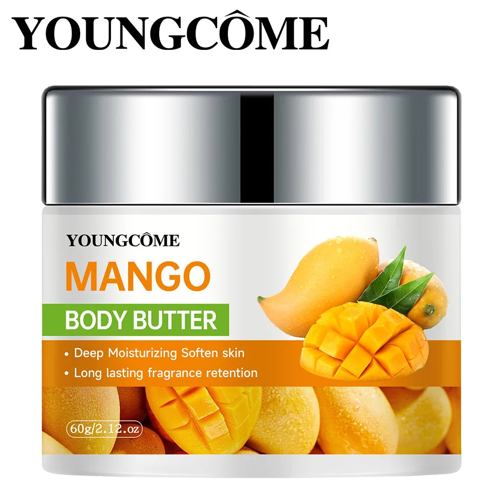 YOUNGCOME Mango Hydration Cream – Nourishing Shea Butter Moisturizer Face & Body Cream Qst