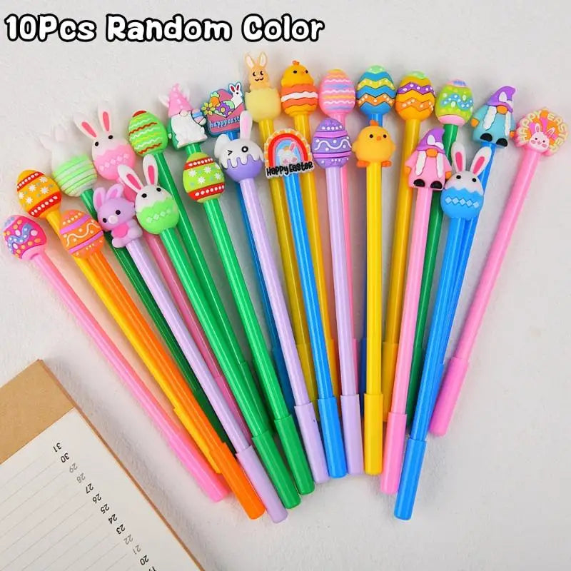 Easter Cartoon Silicone Rabbit Gel Pen | Cute Student Writing Pen Novelty Gel Pen Qme A3