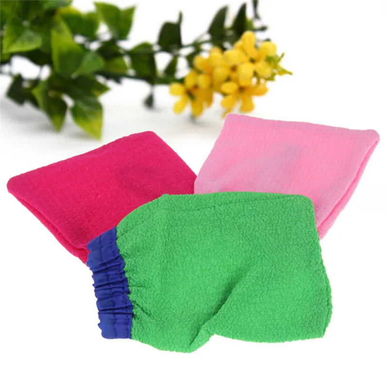 Exfoliating Bath Scrub Mitt – Spa Body Scrubber Glove Body Scrub Mitt Qst