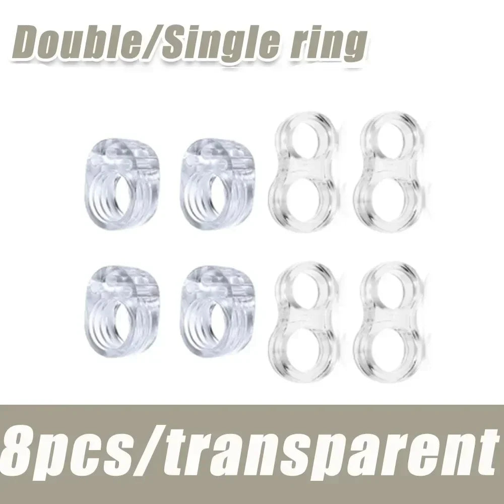 Silicone Cabinet Handle Protection Pads | Clear Anti-Collision Stoppers Door Handle Bumper Pads Qme 8Pcs-Mix