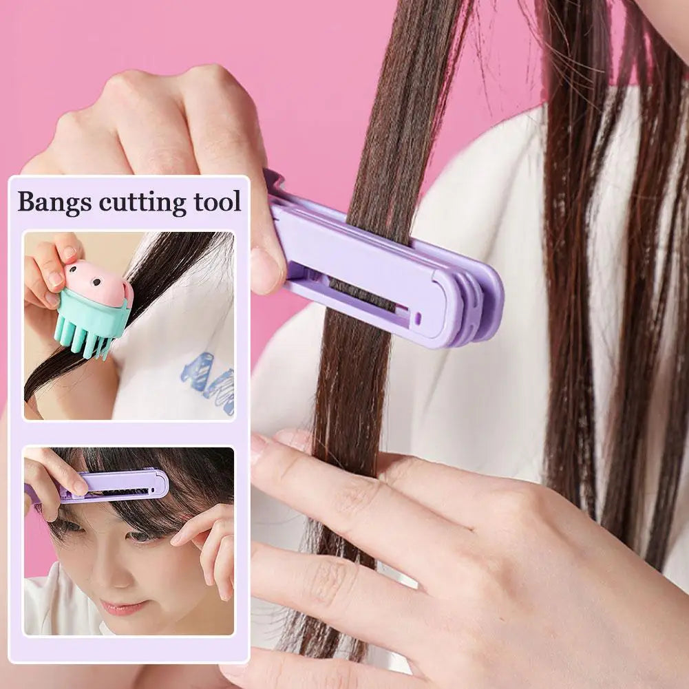 Portable Bang Trimmer Hairdressing Comb – Stainless Steel Hair Comb Trimmer Qme