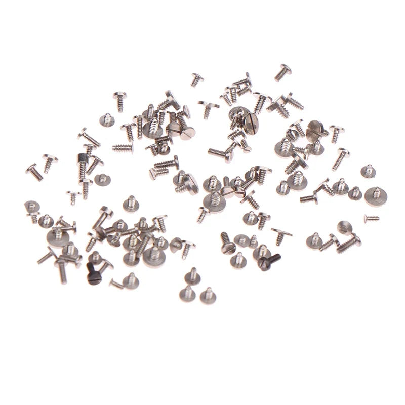 100pcs Mixed Multi-Size Watch Screws Movement Repair Set Watch Repair Screws Qme