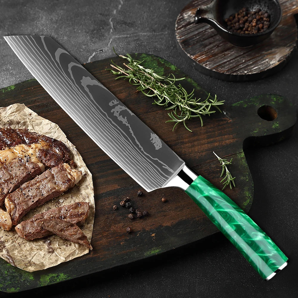 XITUO Chef Knife Set 1-8 Piece High Carbon Steel Kitchen Knives Kitchen Knife Set Qst