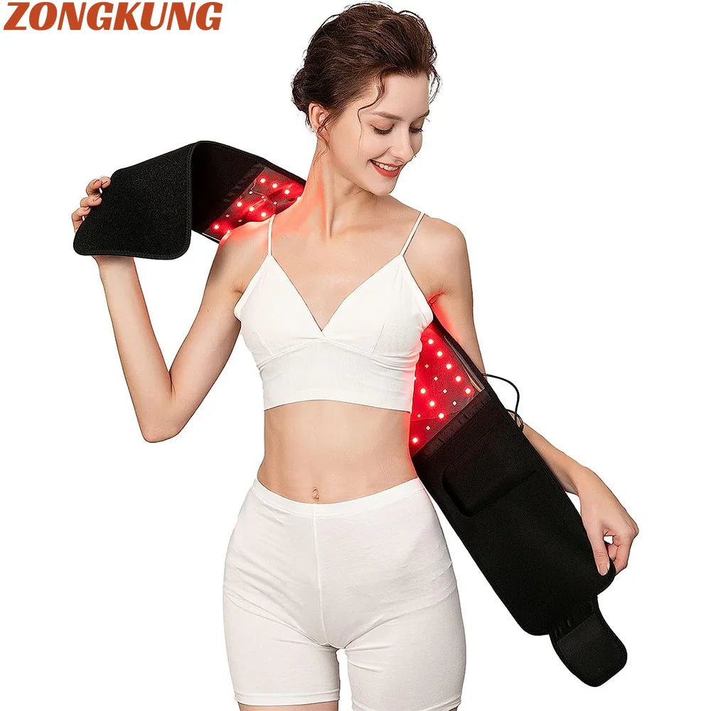 Red Light Therapy Belt 105 LED 660nm 850nm Infrared Waist Wrap LED Therapy Belt Qst