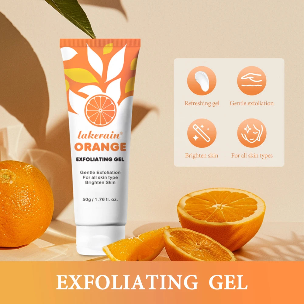 Orange Peeling Gel Scrub – Face & Body Deep Cleansing Exfoliator Face & Body Scrub Qst