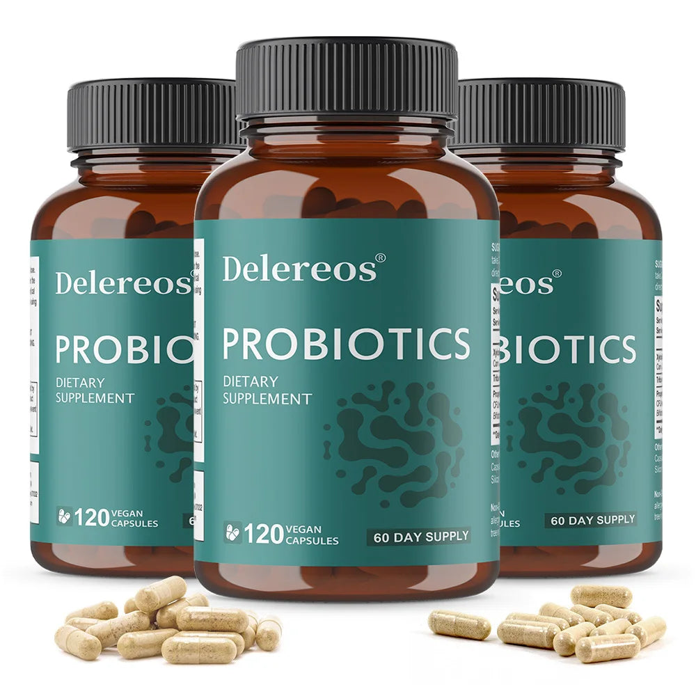 Women's Probiotics 9 Billion CFU with Prebiotics & Enzymes Probiotic Supplement Qst 120 count-3 bottle