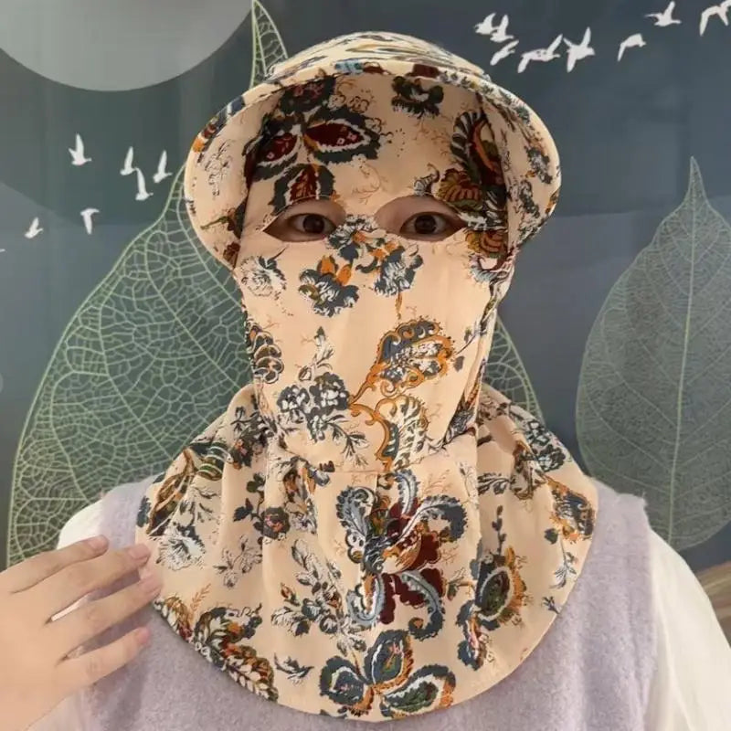 Women's UV Protection Sun Hat – Full Face & Neck Coverage Sun Protection Hat Qst A2