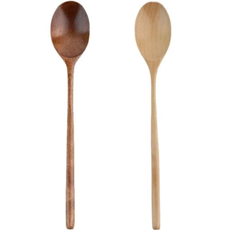 Wooden Cooking Spoon – Kitchen Utensil for Soup, Tea & Coffee Wooden Cooking Spoon Qme 2pcs Mixed