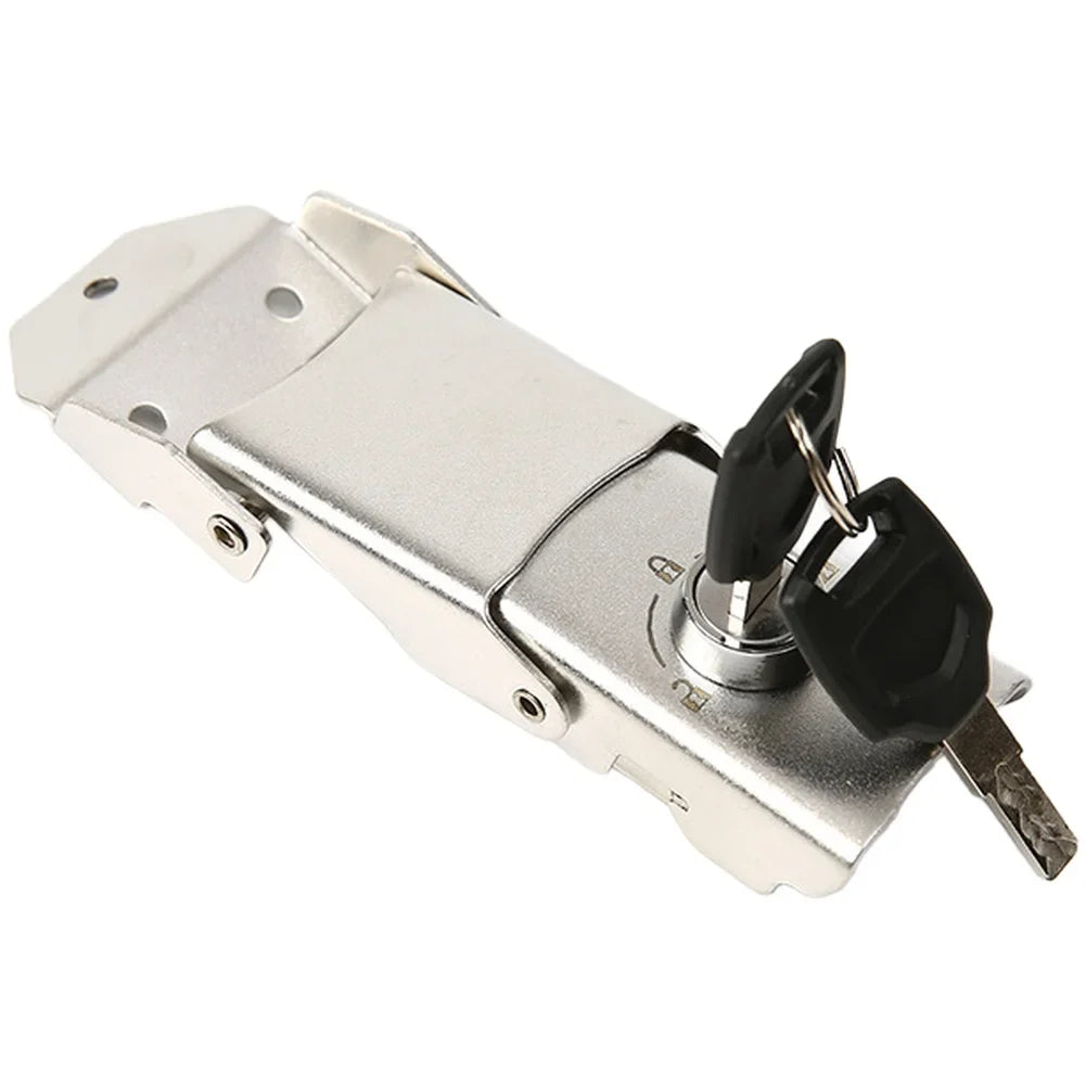 Stainless Steel Detachable Buckle Lock for Motorcycle Trunk Motorcycle Trunk Lock Qme Default Title