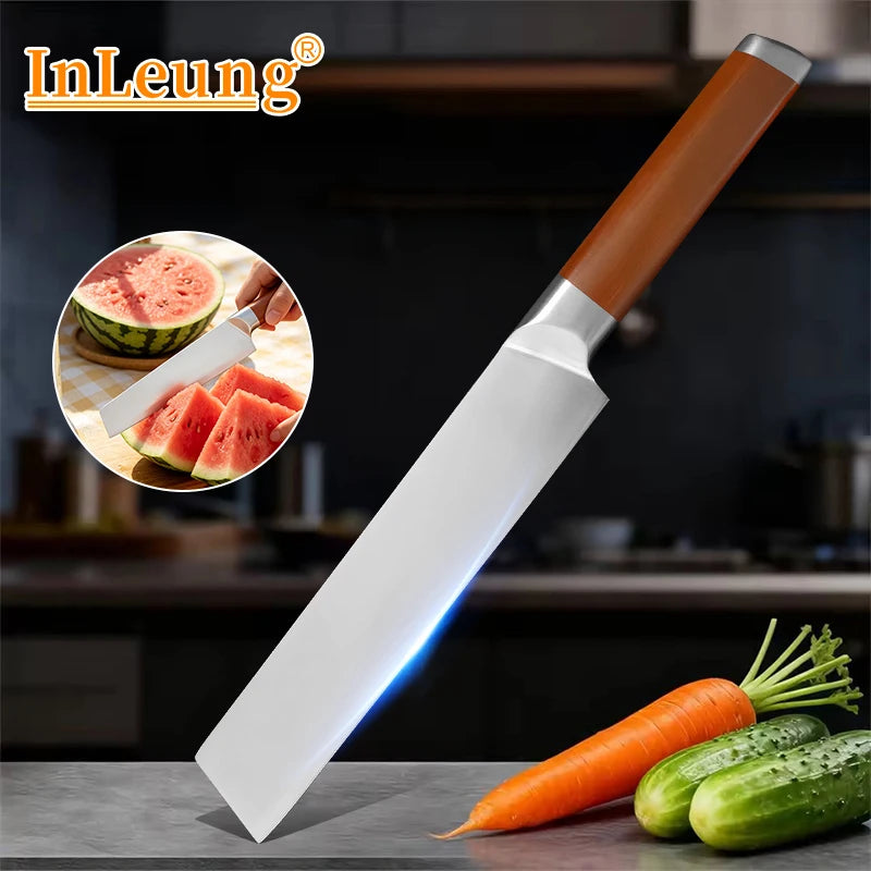 InLeung Kitchen Cleaver – Sharp Stainless Steel Meat & Fruit Knife Kitchen Cleaver Knife Qst