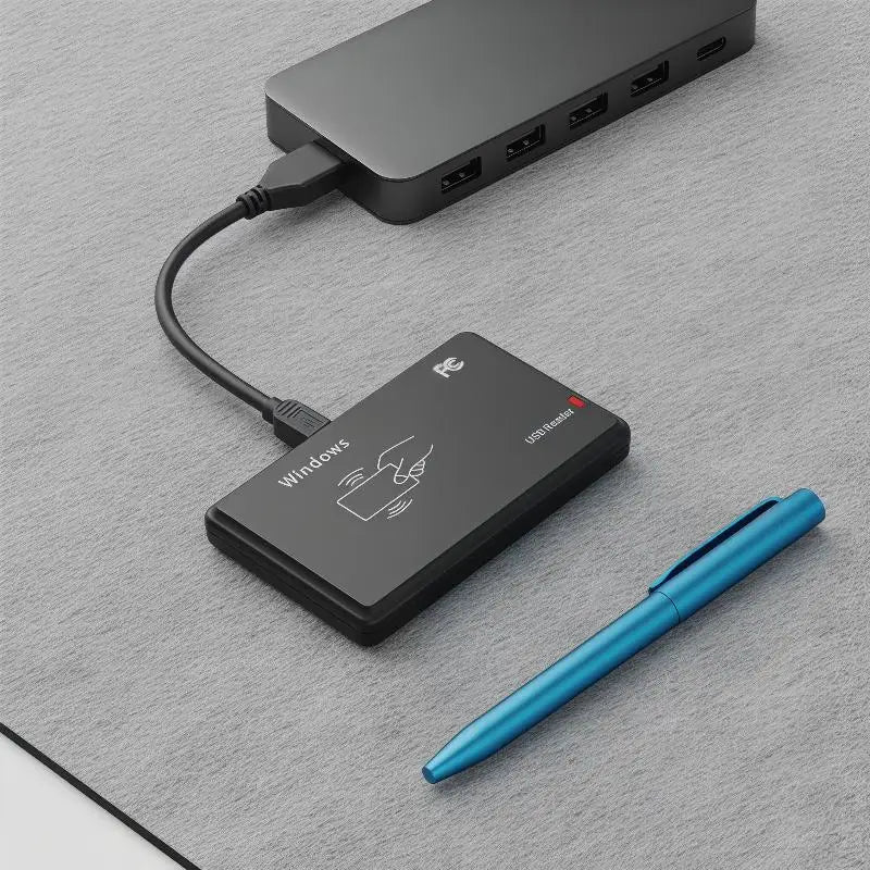 USB RFID Reader 125kHz & 13.56MHz Dual Frequency Smart Card USB RFID Card Reader Qme