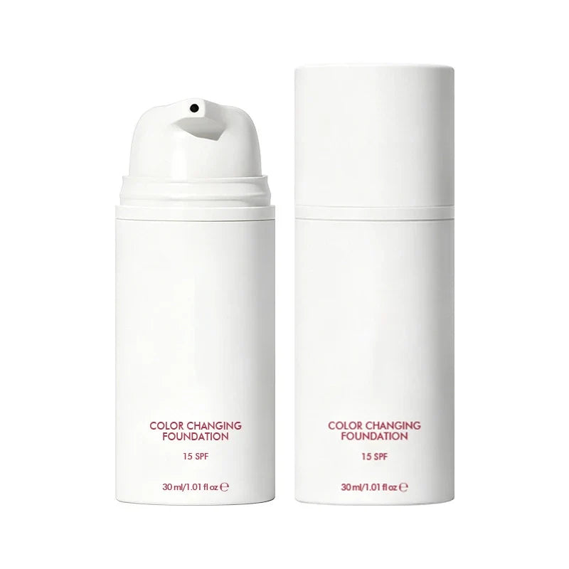 Color-Changing Foundation Concealer – Long-Lasting Coverage Foundation Concealer Qme White 30ml