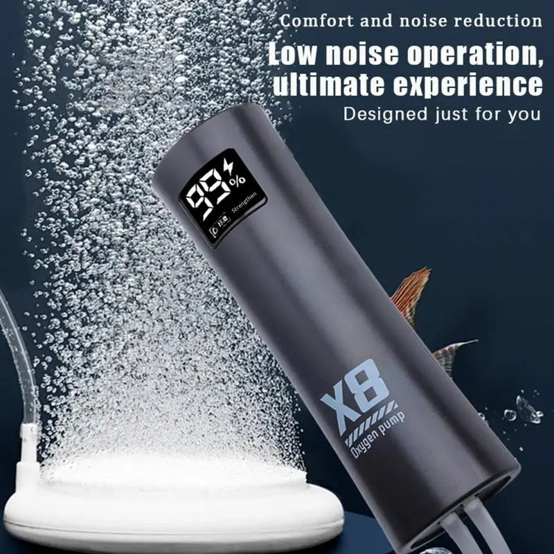 USB Rechargeable Mini Oxygen Aerator Pump – Fishing & Aquarium Fishing Aerator Pump Qme 2PCS