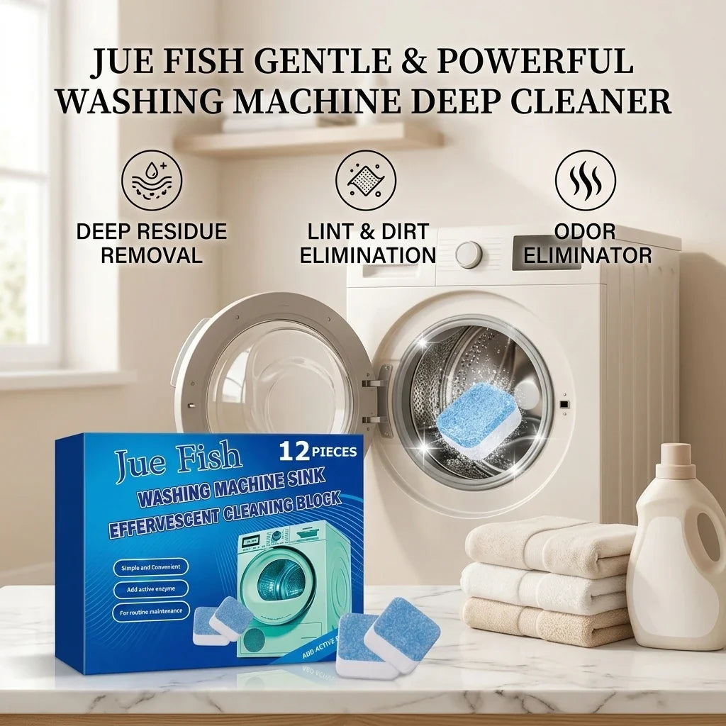 Washing Machine Cleaning Tablets – Removes Stains & Scale Washing Machine Cleaner Qme