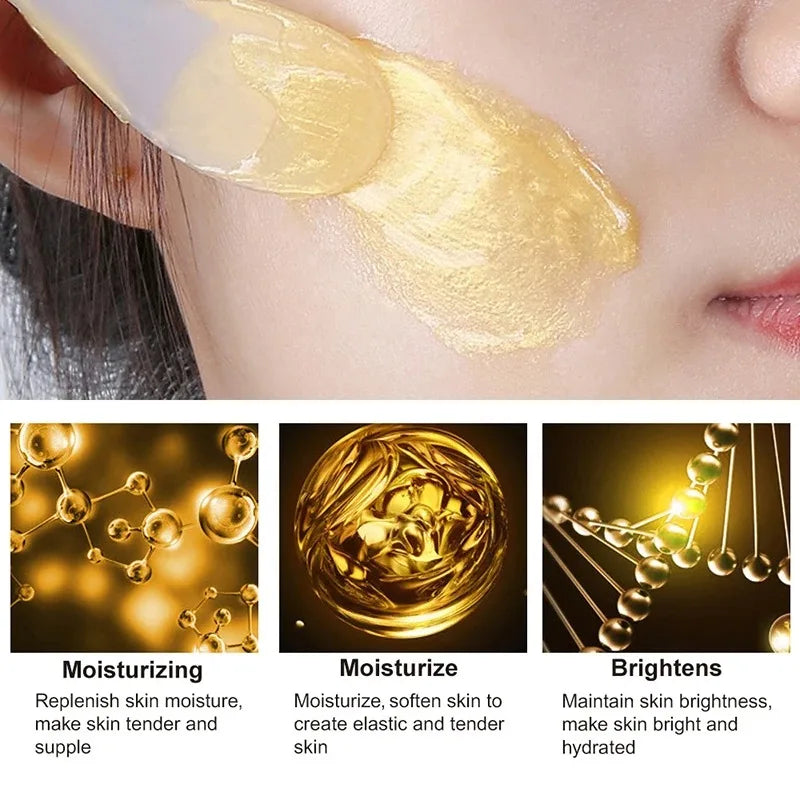 24K Gold Collagen Sleeping Face Cream – Hydrating Night Mask Sleeping Face Mask Qst