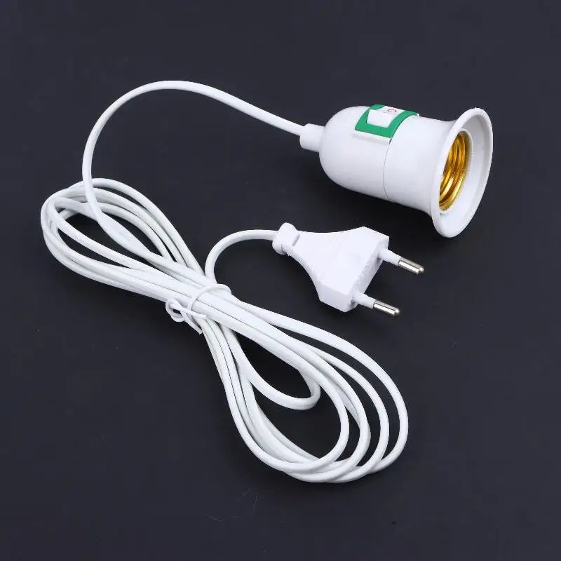 E27 Plant Light Socket EU Plug On/Off Switch 3/5/10M Wire Lamp Socket Holder Qst
