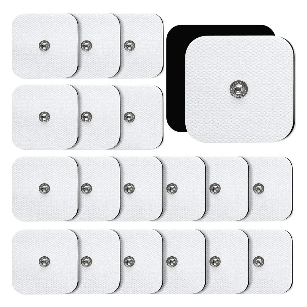 50/100 TENS EMS Electrode Pads – Reusable Gel Patches for Massager Electrode Gel Pads Qst 100pcs 4X4cm