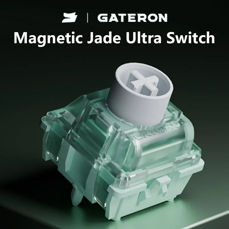 GATERON Magnetic Jade Ultra Linear Switch – Hall Sensor, Adjustable Keyboard Switch Qme