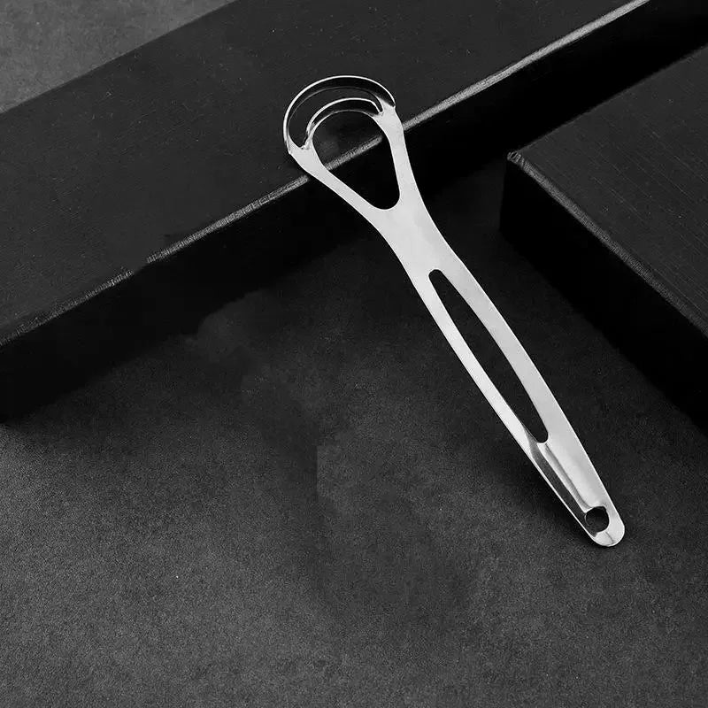 Stainless Steel Tongue Scraper – Fresh Breath Oral Care Tool Tongue Scraper Qme