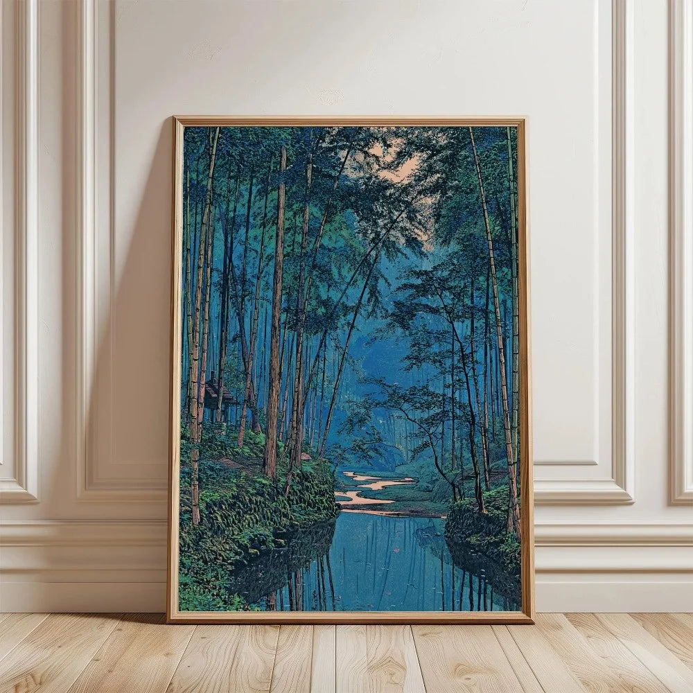 Retro Japanese Koi & Tree Canvas Wall Art – Unframed Print Canvas Wall Art Qst
