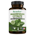 Bcuelov Magnesium Citrate 120 Caps – Non-GMO, Easy Absorption Mineral Supplement Qst 3 bottle 120 count