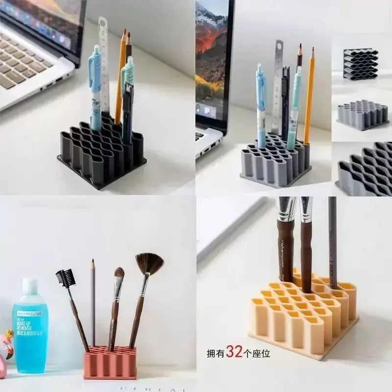 Silicone Desktop Organizer Stand – Cosmetics & Pen Holder Desktop Organizer Stand Qme