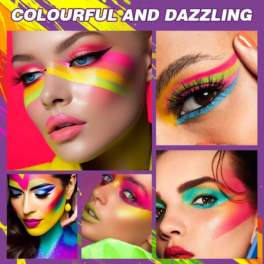 QIBEST Blendable Body Paint Stick – Colorful Eye & Face Makeup Body Paint Makeup Stick Qme