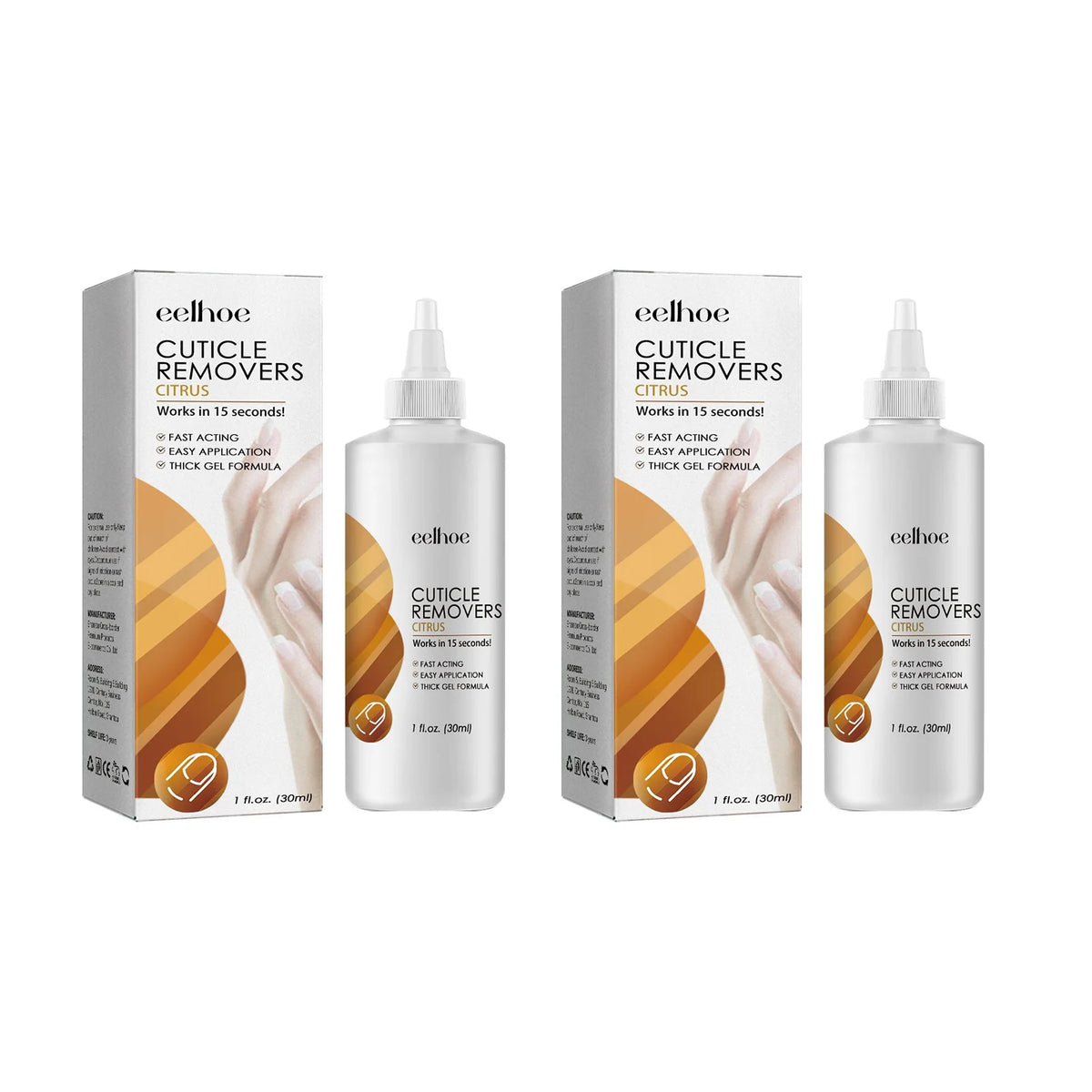 EELHOE Cuticle Remover Gel – Nail Repair & Dead Skin Gel 30ml Cuticle Remover Gel Qst 2pcs