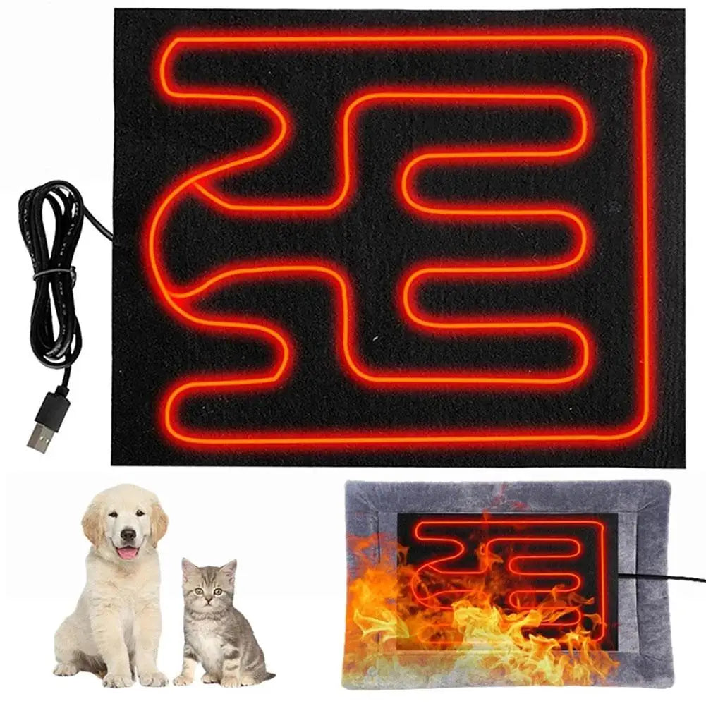 USB Heated Seat Cushion Foldable Warming Pad 25x30cm Heated Seat Cushion Qme